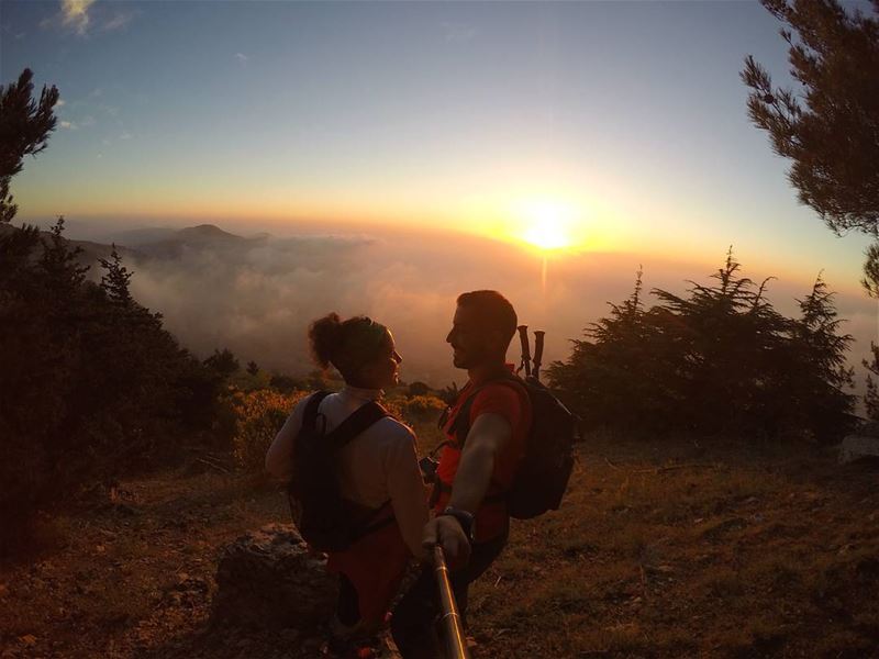 Sunsets and hiking are such a great combination 🚶🌅... (Falougha, Mont-Liban, Lebanon)