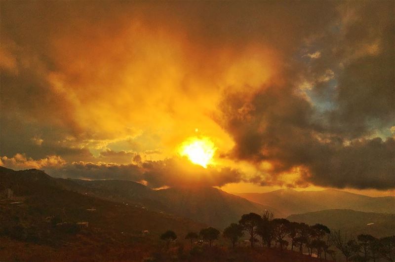 Sunsets are proof that endings can often be beautiful too (Al Warhaniyah, Mont-Liban, Lebanon)