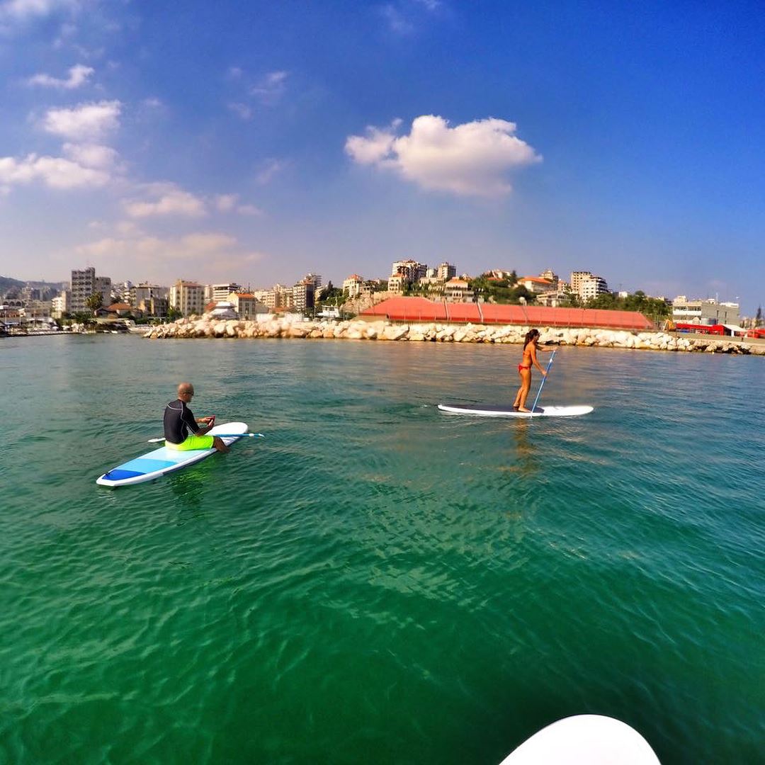 🐠🐙🐢... sup  paddle  sun  fun  friends   happy  sport  sports ... (Surf Shack Lebanon)
