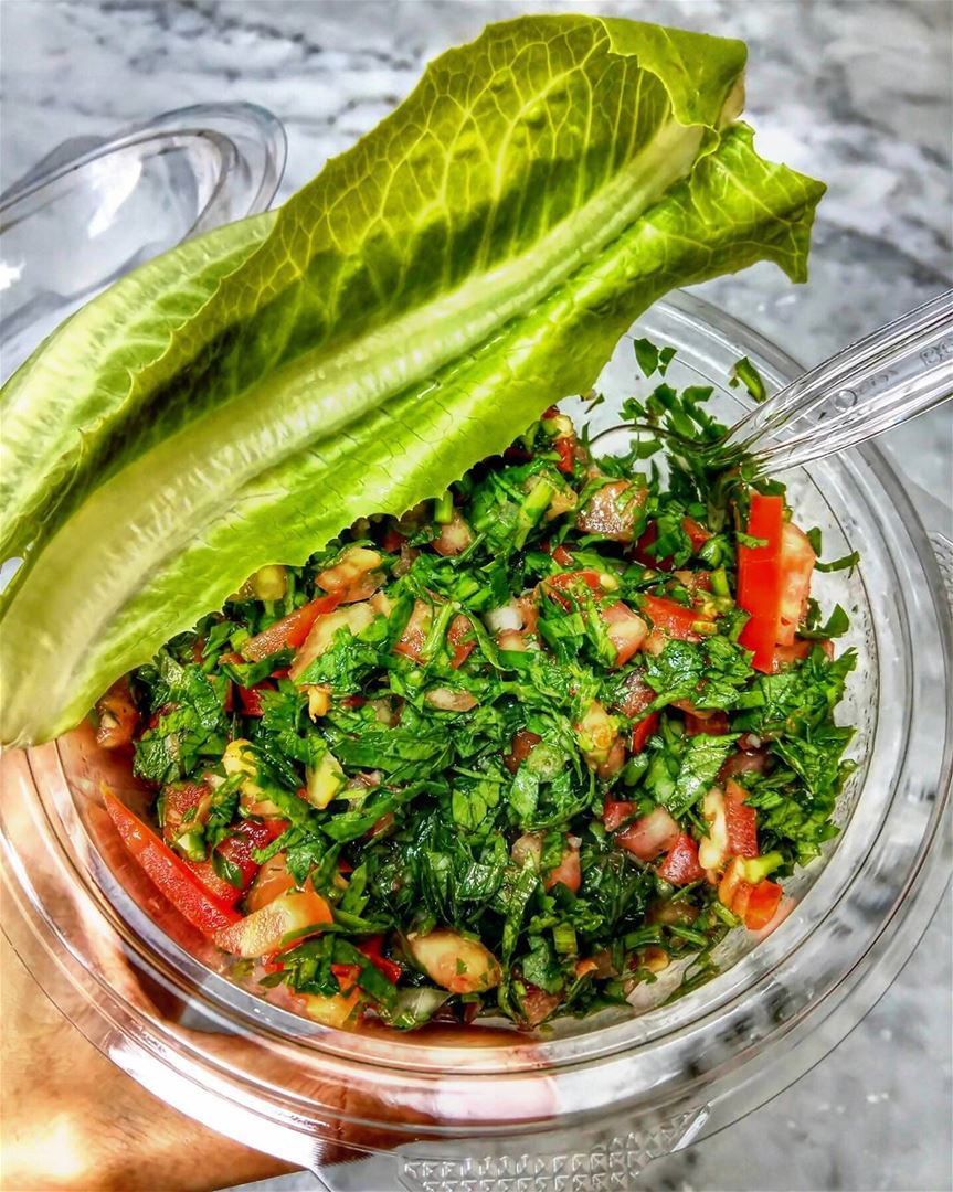 Taboule 💚 salad salada lebanese eat letseat eeeeeats yummy nomnom... (Beirut, Lebanon)