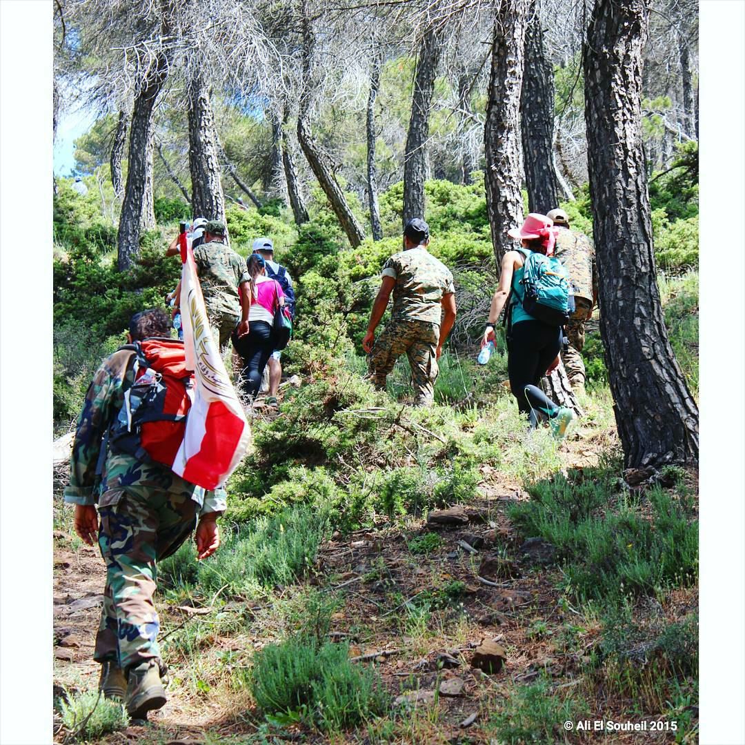  tb  lebanesearmy  hiking  march  army  love  mountains  forestgump ... (Niha Mountain)