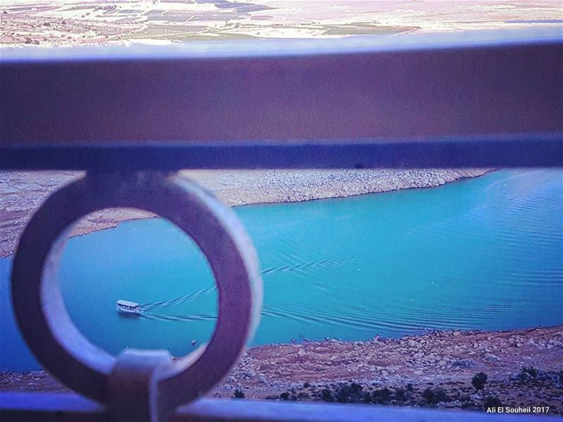  tb  qaroun  lake  boat  bekaa  lebanon  river   colorful  livelovelebanon... (Lake Qaraoun)