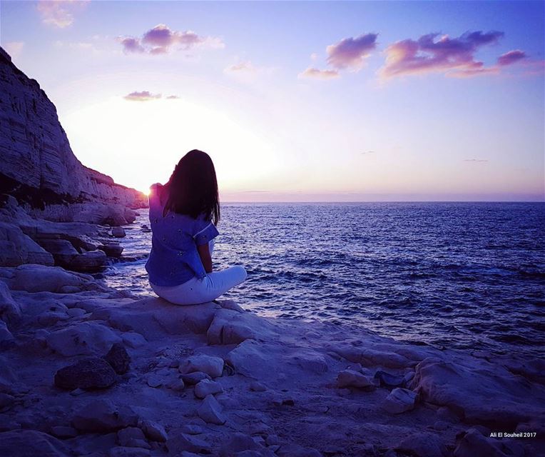  tb  southlebanon  sunset  clouds  sea  meditation  friend  summer  summer... (Naqoura)