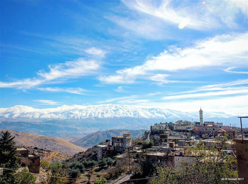  tb  westbekaa  mountains  village  sky  snow  hiking  clouds  spring  ... (West Bekaa)