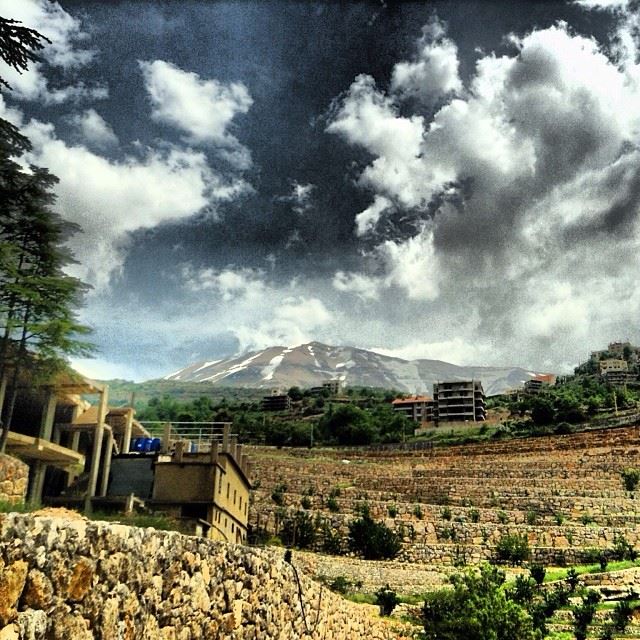 Terraced  landscapes  beautiful  lebanon  mountains  scenery  architecture...