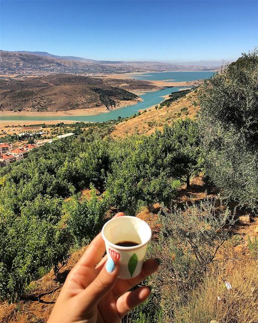 TGIF ☕️🌄 tgif  coffee  morning  bekaa  westbekaa  lebanon  nature ... (Aïn Zebdé, Béqaa, Lebanon)