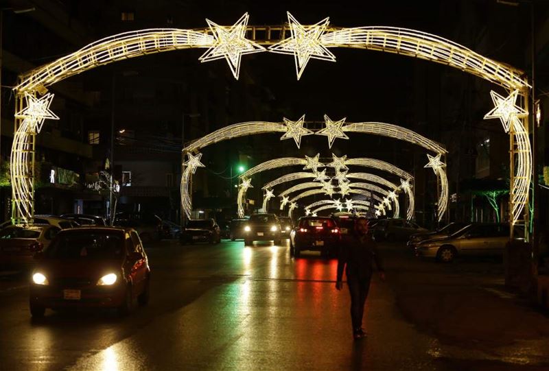 The Beautiful Christmas Decorations of Beirut (JOSEPH EID / AFP)