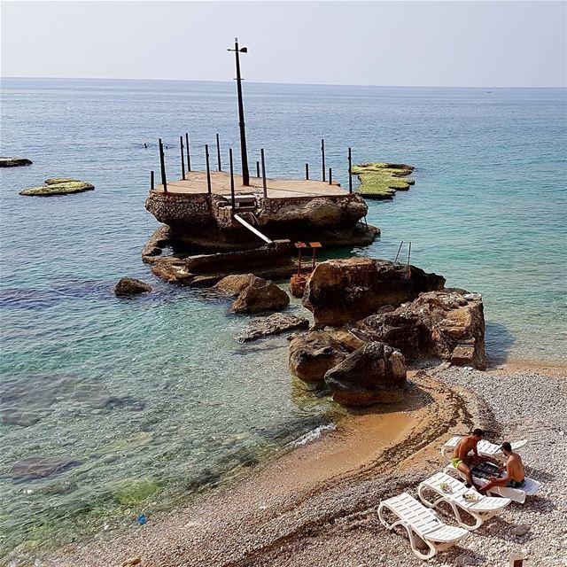 The best kind of therapy is beach therapy🏖 livelovebeirut  wearelebanon... (Kaptn)