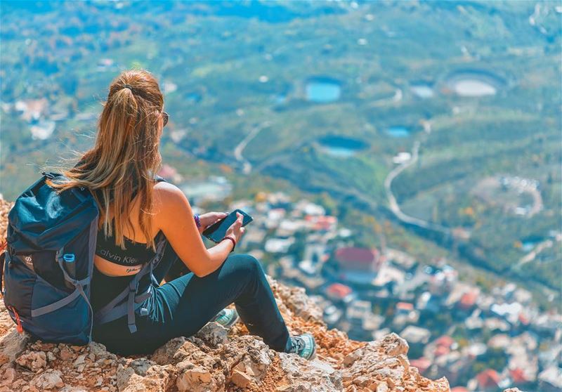 The best view comes after the hardest climb⛰..📷: @whereishaig 👨🏼‍🦰👑 (Akoura, Mont-Liban, Lebanon)