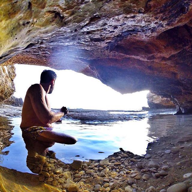 The cave man...