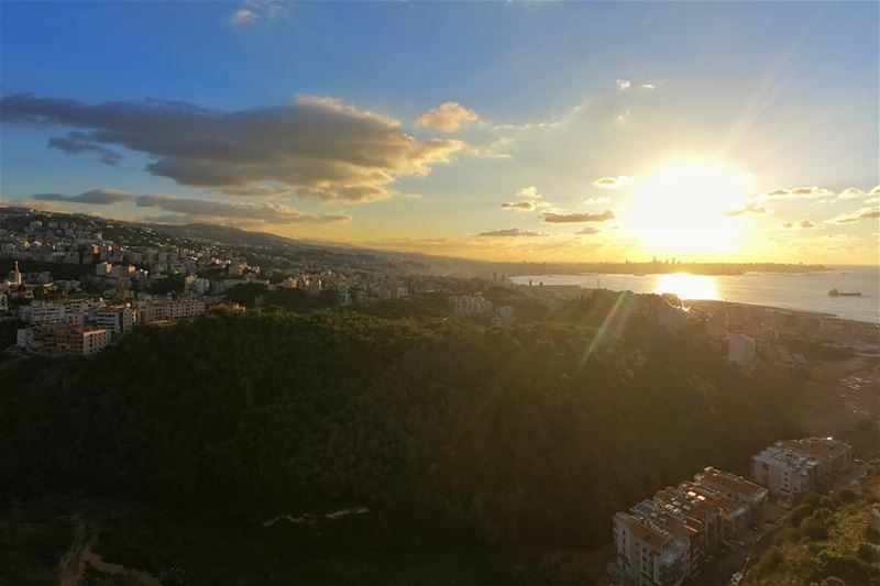 The final one of this series.A warm sunset is needed on this very cold... (Dbaïyé, Mont-Liban, Lebanon)