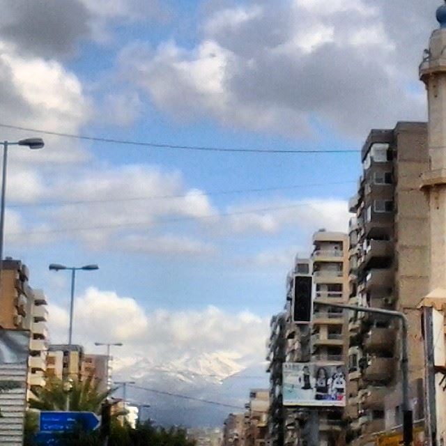 The majestic white mountains seen from Tripoli city. TripoliLB  Tripoli ...