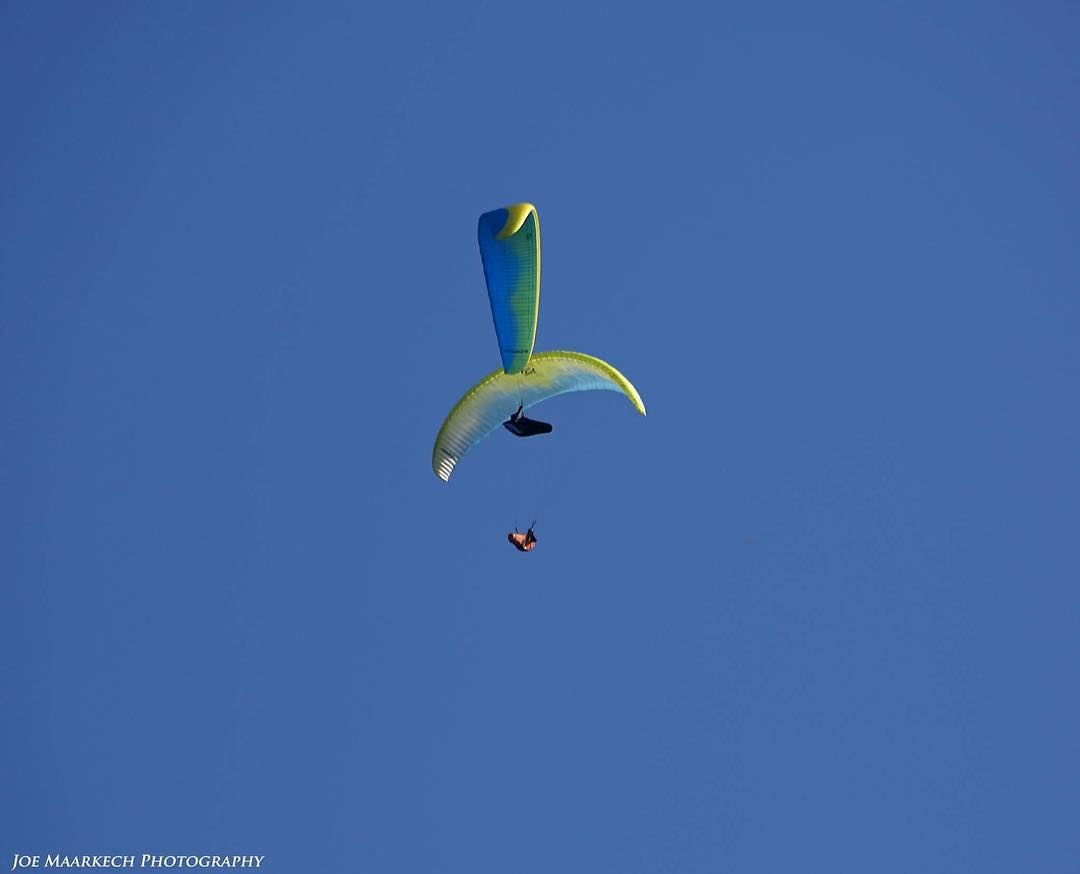 The only limit in life are the one you make...  paragliding  lebanon  sky ...