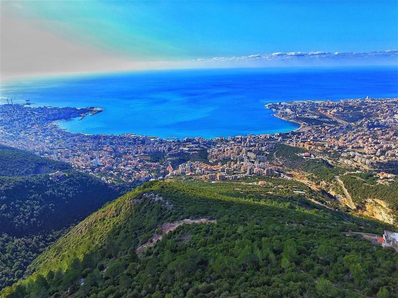 The poetry of earth is never dead ☀️🌊🇱🇧 livelovelebanon ... (Ghosta, Mont-Liban, Lebanon)