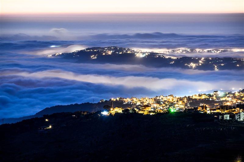 .The shining islands in the magic sea of clouds... 1700m high from...