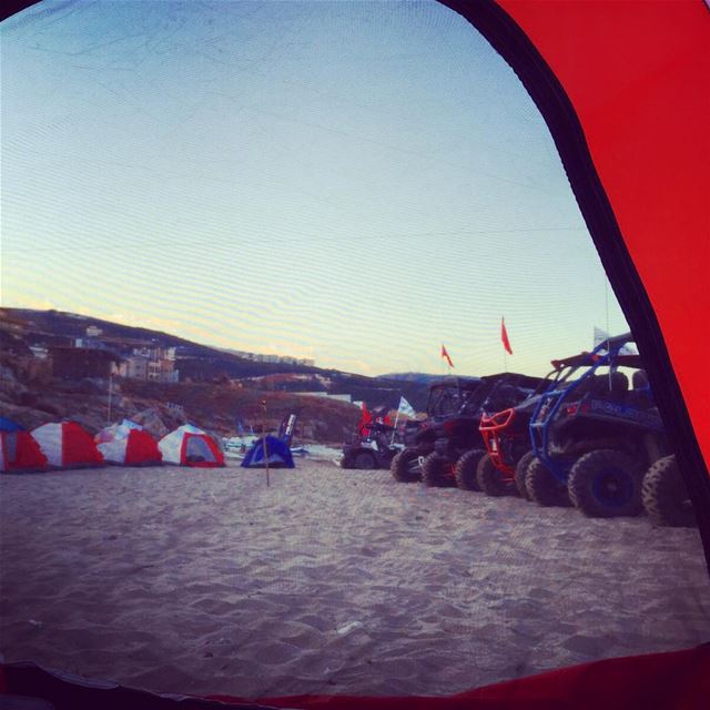 The view from the tent ... Good Morning!  batroun  batrouning ... (Batroun)