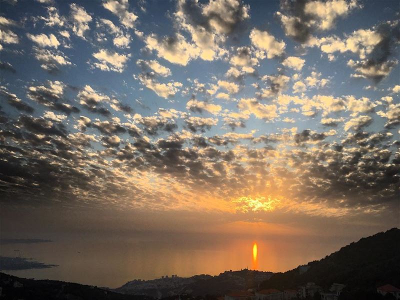 There's nothing like a beautiful sunset to end a healthy Sunday 🌅 (Fatqa, Mont-Liban, Lebanon)