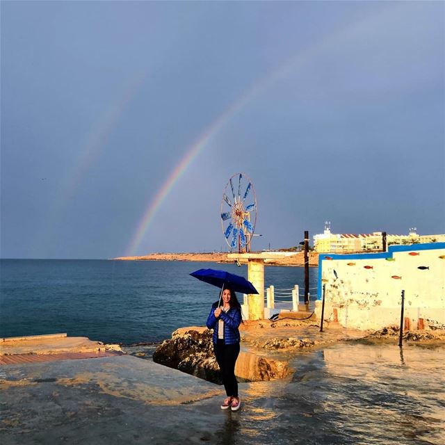 There's something about the beauty I've found when it rains ☔ 🌈 (Anfeh, Lebanon)