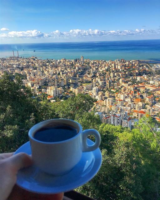 There's waking up and rushing to work and then there's waking up to view... (Harîssa, Mont-Liban, Lebanon)