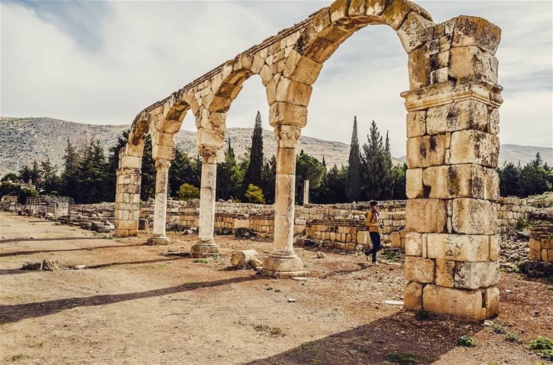 There was a castle here... (`Anjar, Béqaa, Lebanon)