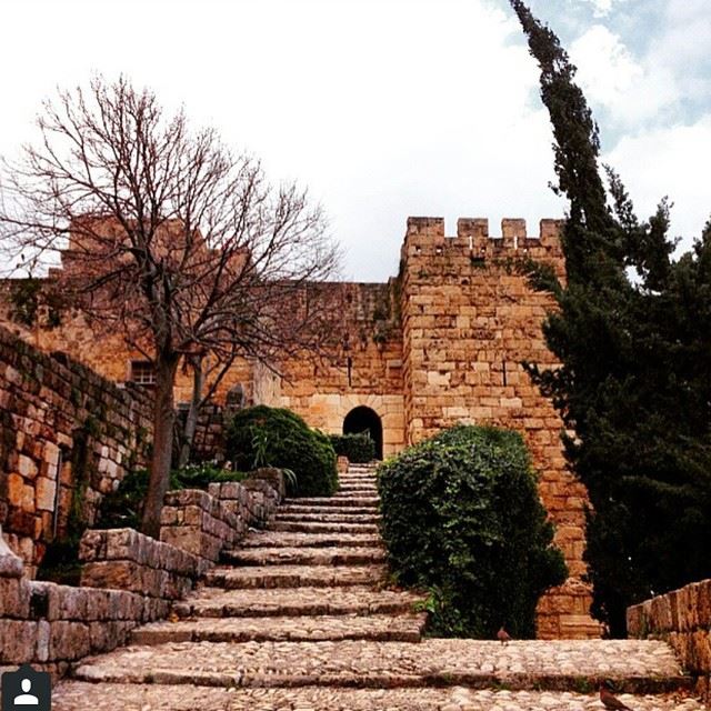 They built, fought,made legends...we write history,about them...the  entrance of the citadel of byblos.. livelovebyblos  by @catkhoury