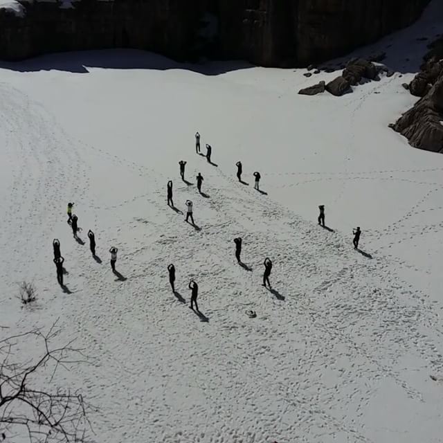 This Is My Gym.  lebanon  snow  outdoor  workout  livelovelebanon  ...