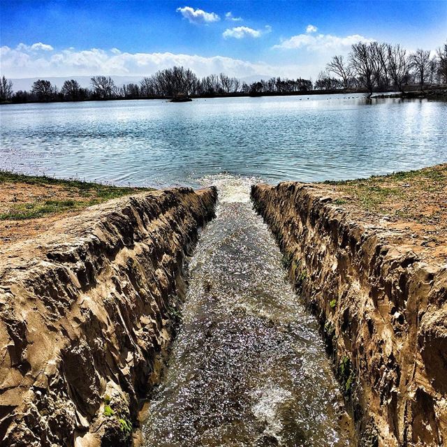 Time is like a River You cannot touch the same water twice, because the... (Taanayel Lake)