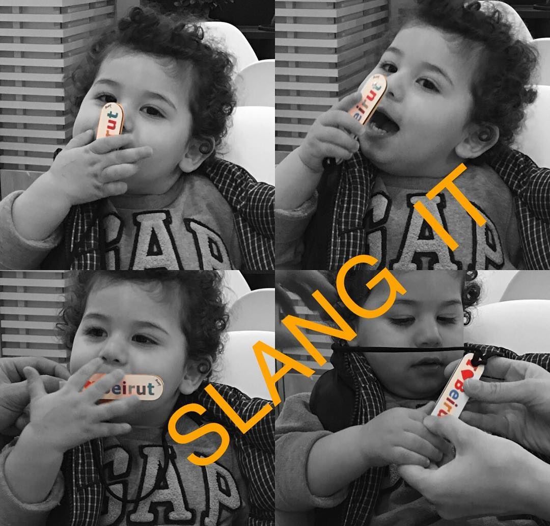 Tiny Slang for Tiny Kid. Even kidsl love Salng!!!😀😀😀 livelovebeirut ... (Beirut, Lebanon)