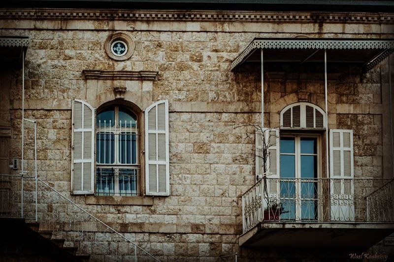  traditional  old  lebanese  house  balcony  door  window  stone  home ... (Jounieh - Lebanon)