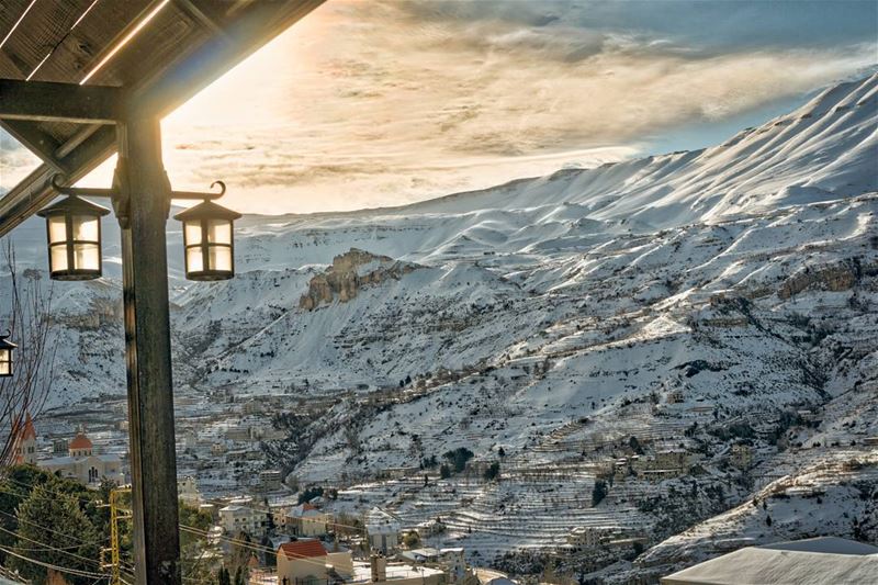 Waking up in Becharre  letsgosomewhere  lebanon ... (Bsharri, Lebanon)