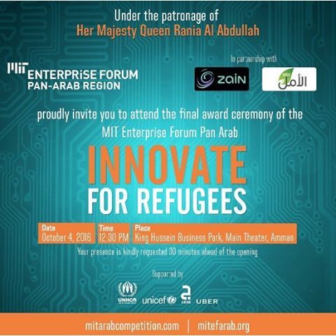 We are proud to have been chosen as a finalist at the MIT Pan Arab Enterprise Forum. We're leaving for Amman tomorrow. Wish us luck!