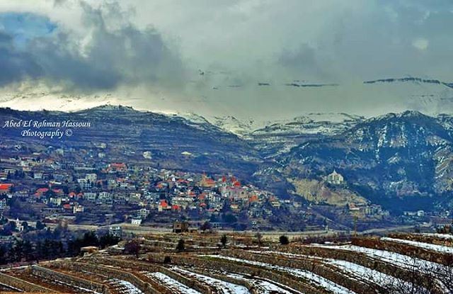 What a beautiful landscape to start the new year with 😍  Bsharri | Like... (Bsharri, Lebanon)