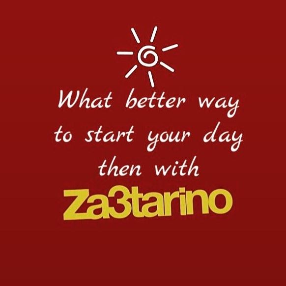 What better way to start your day then with Za3tarino ☀️ 😊 food...