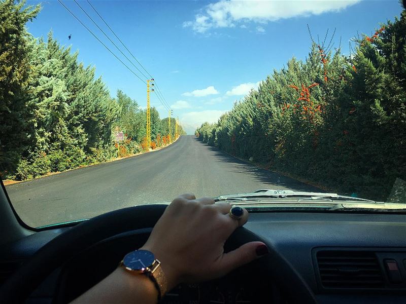 Where to go this weekend?! 🚙⛰ tgif  road  mountain  bekaa  westbekaa ... (West Bekaa)
