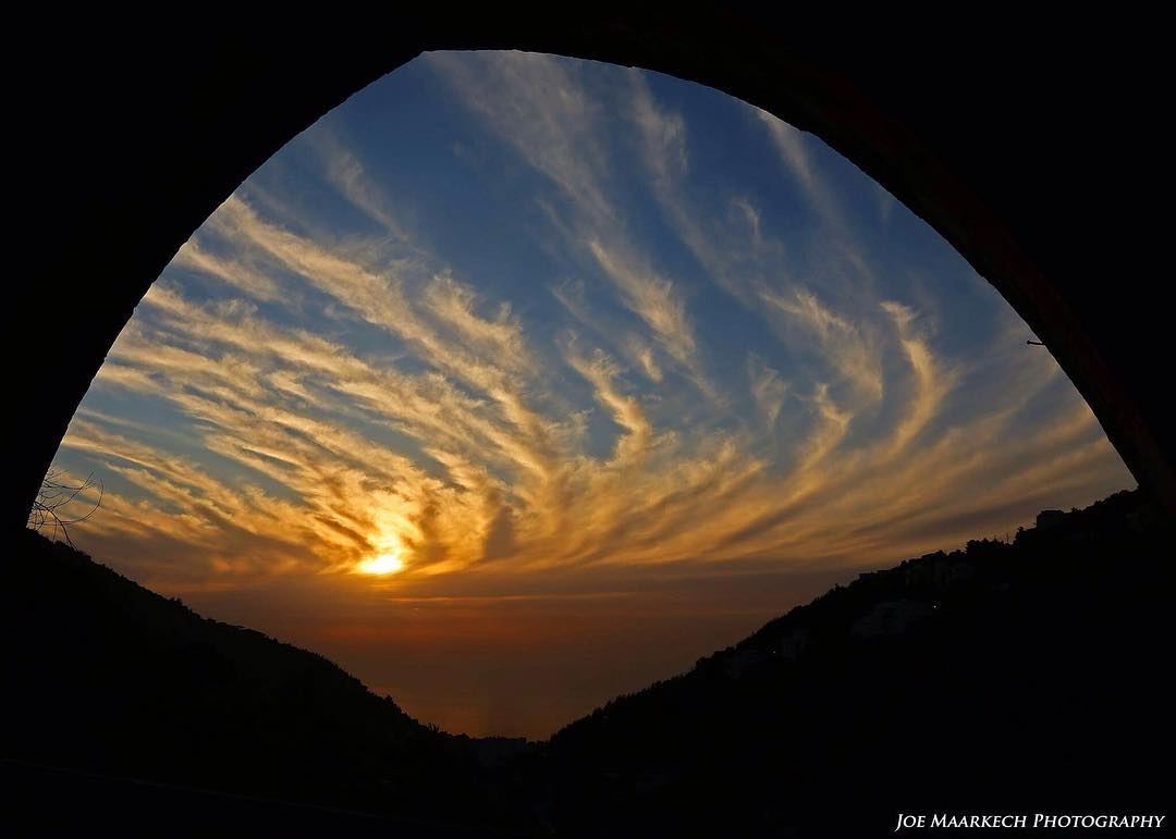 Wonderful sunset! Agree? 😌 sunset  lebanon  sky  clouds  colors  igers ...