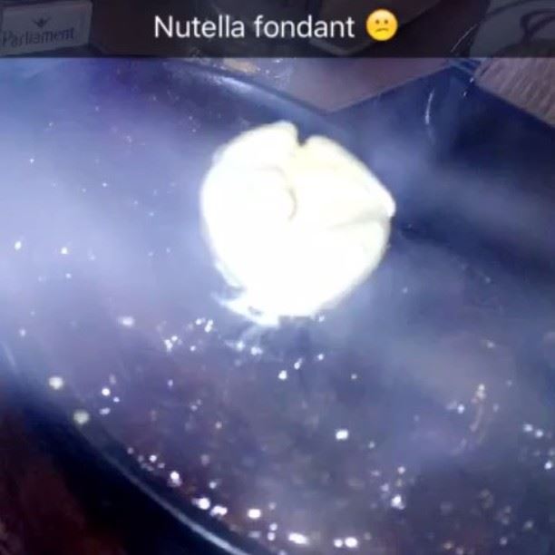 You can imagine the taste of Nutella Fondant !!!