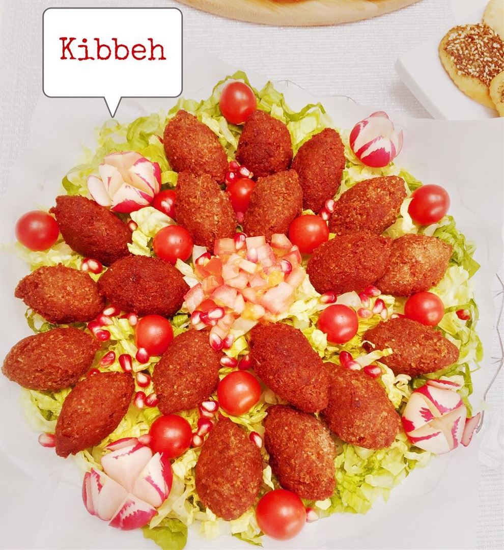 Za3tarino's Kibbeh made of bulgur (cracked wheat), minced onions, and...