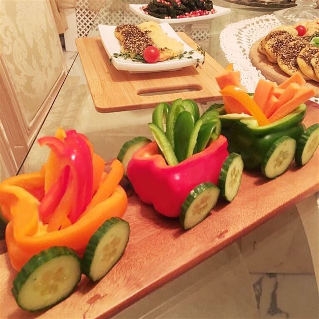 Za3tarino's vegetable Train, fun food creations, Let our chefs surprise...