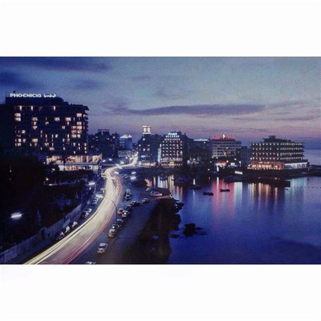 بيروت الزيتونة ليلاً عام ١٩٦٩ 