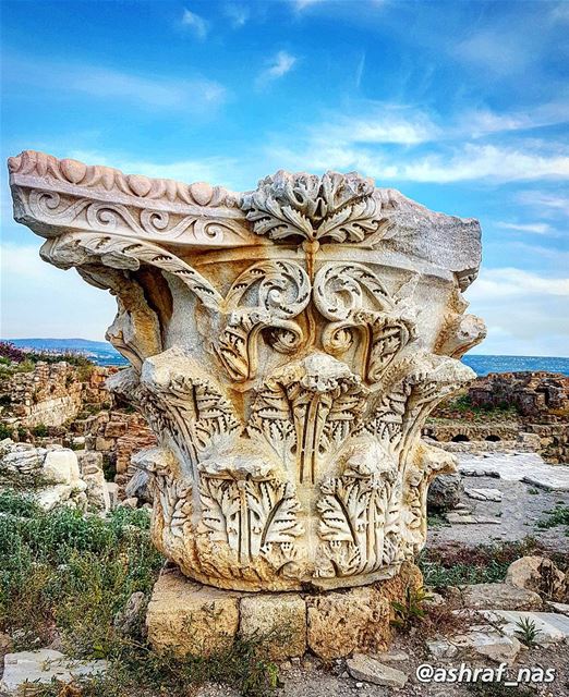 شجر أراضيك سواعد أهلي شجّرواوحجار حفافيك وجوه جدودي اللي عمّروا...وعاشوا... (Roman ruins in Tyre)