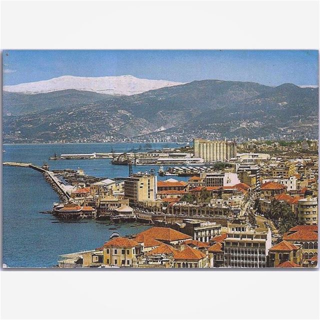 لبنان بيروت المرفاء وجبل صنين عام ١٩٦٥