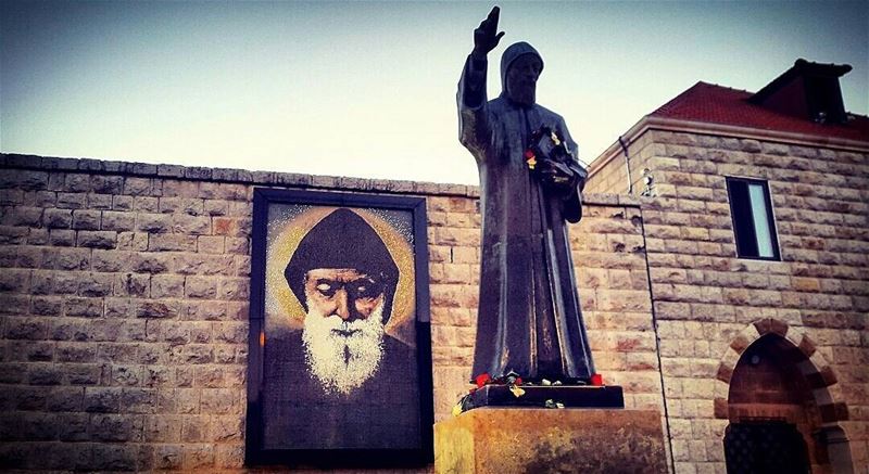 يا شربل صلي عنا ❤  saint charbel lebanon holy day holyday love spiritual... (Mazar Saint Charbel-Annaya)