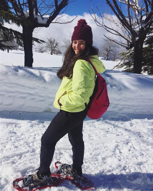 ❄️☃️🌨  beirut lebanon snow snowshoeing... (Bakish - El Salib)