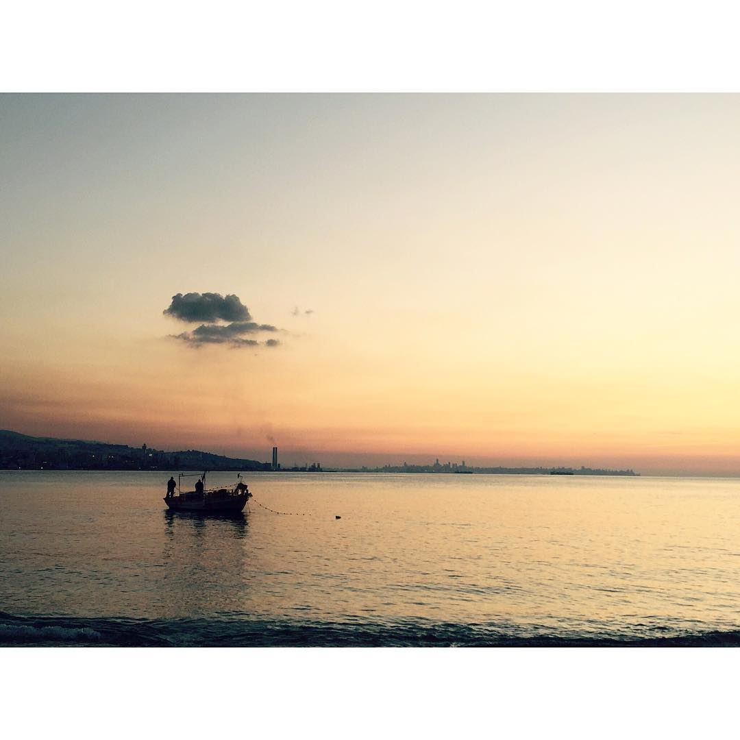 ⚓️⛵️🌅  boat  sunset  lebanon  beach  sun  landscape  photography ...